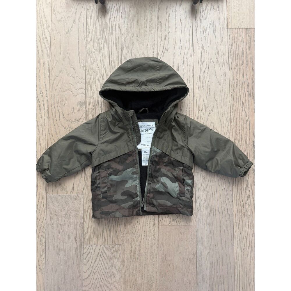 Carter’s Classic & Unique Camo Jacket 18M Hooded Fleece Lined